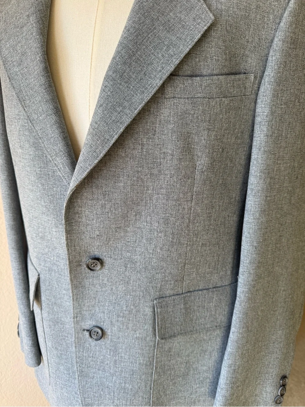 Levi's Light Gray Two-Button Sport Coat